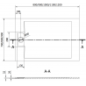 Mexen Otto receveur de douche rectangulaire SMC 100 x 70 cm, blanc - 4N107010