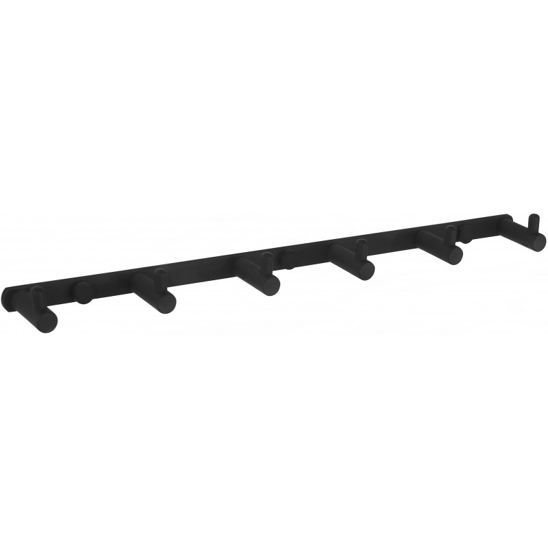 Mexen crochet pour serviette avec six supports, noir - 709166-70