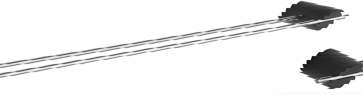 Mexen Aron double porte-serviettes, Noir/Chrome - 7088125-07
