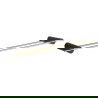 Mexen Aron double porte-serviette, noir/or - 7088125-57