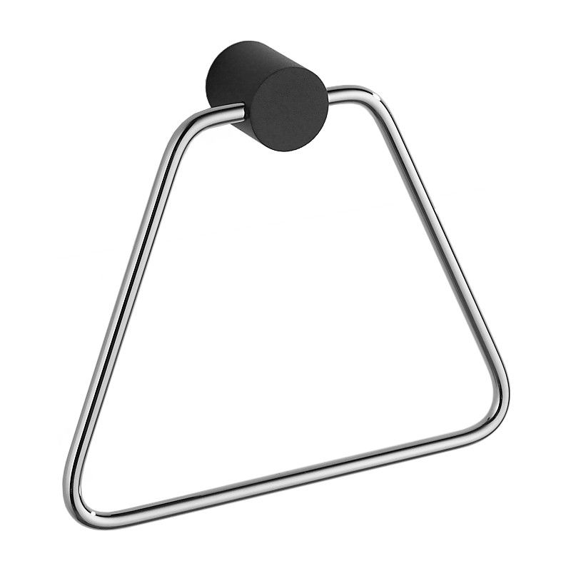 Mexen Aron porte-serviettes, Noir/Chrome - 7088132-07