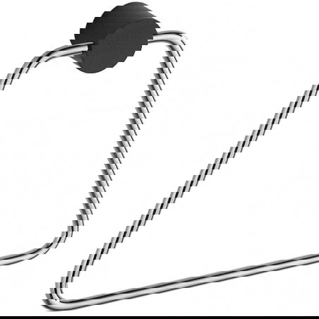 Mexen Aron porte-serviettes, Noir/Chrome - 7088132-07