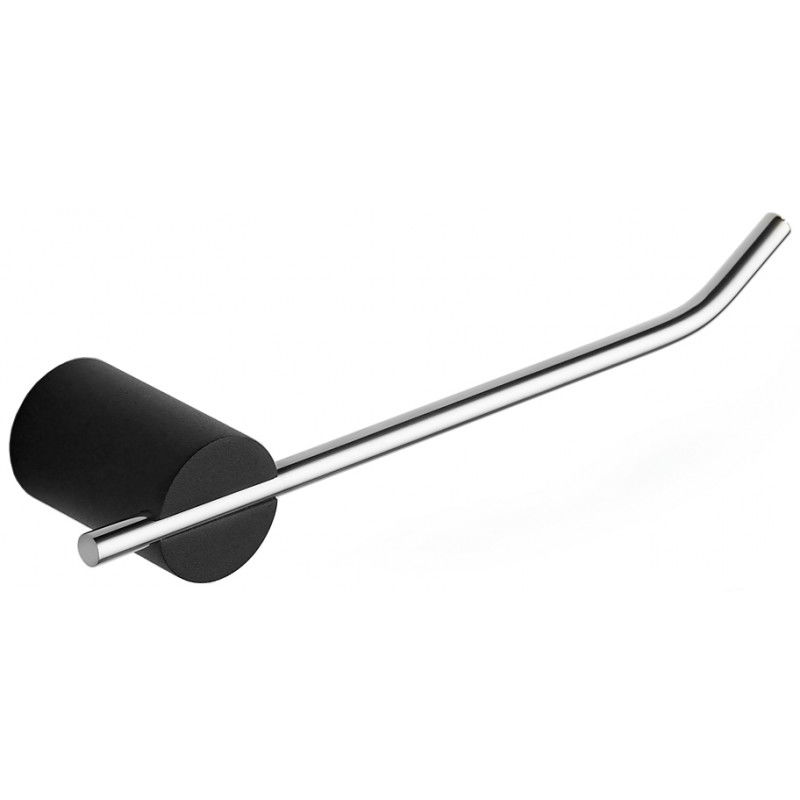 Mexen Aron porte-papier de toilette, Noir/Chrome - 7088133-07