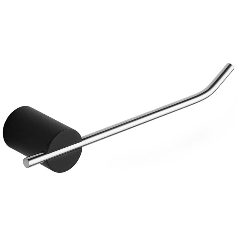 Mexen Aron porte-papier toilette, noir/chrome - 7088133-07
