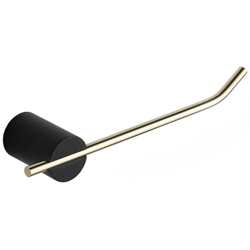 Mexen Aron support pour papier toilette, noir/doré - 7088133-57