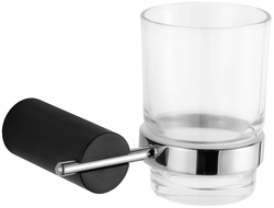 Mexen Aron gobelet à brosse à dents, Noir/Chrome - 7088138-07
