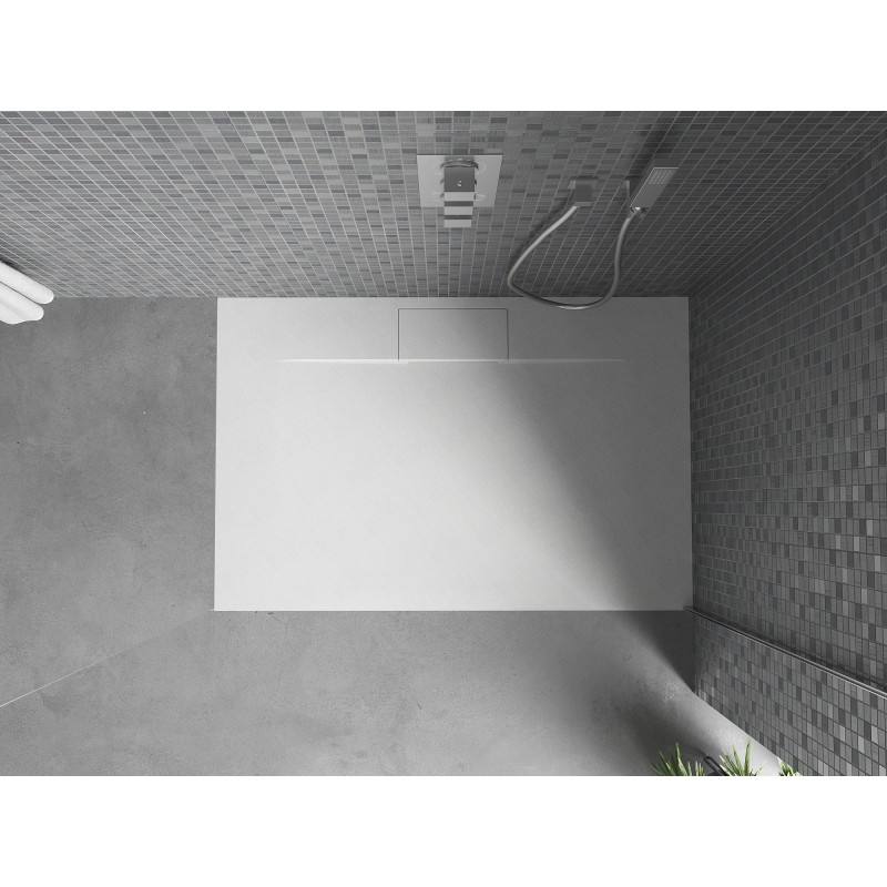 Mexen Egon receveur rectangulaire SMC 100 x 80 cm, blanc - 4R108010
