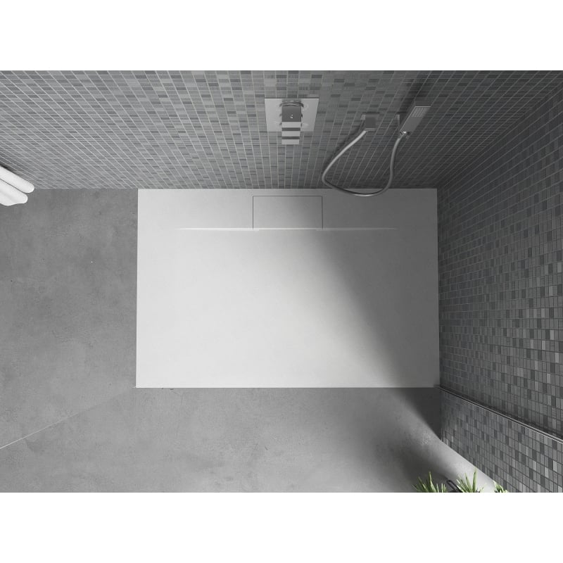Mexen Egon receveur rectangulaire SMC 140 x 80 cm, blanc - 4R108014