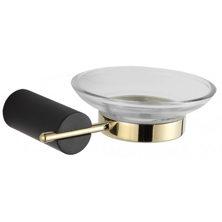 Mexen Aron porte-savon, noir/doré - 7088139-57