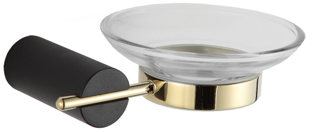 Mexen Aron porte-savon, noir/doré - 7088139-57