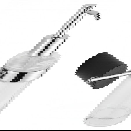 Mexen Aron distributeur de savon, Noir/Chrome - 70881388-07