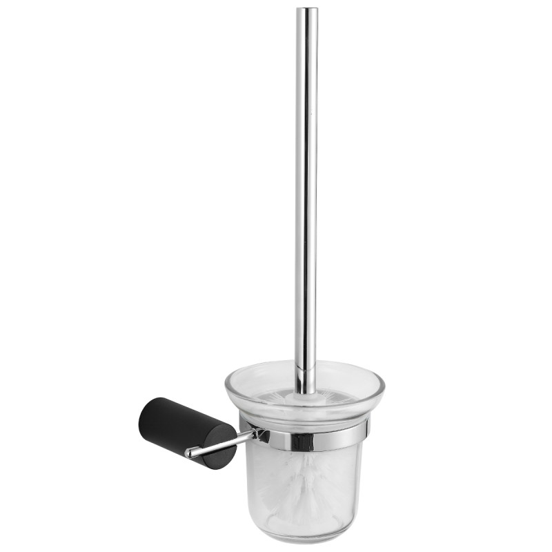 Mexen Aron Brosse à WC, Noir/Chrome - 7088150-07