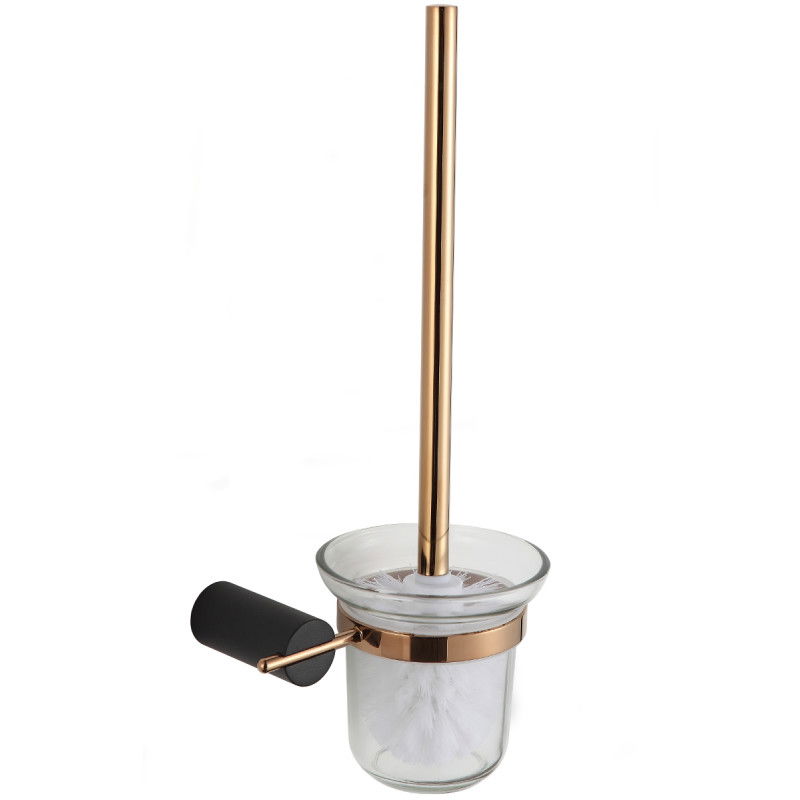 Mexen Aron Brosse à WC, Noir/Or rose - 7088150-67
