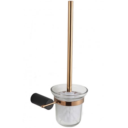 Mexen Aron brosse de toilette, noir/or rose - 7088150-67