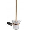 Mexen Aron brosse de toilette, noir/or rose - 7088150-67