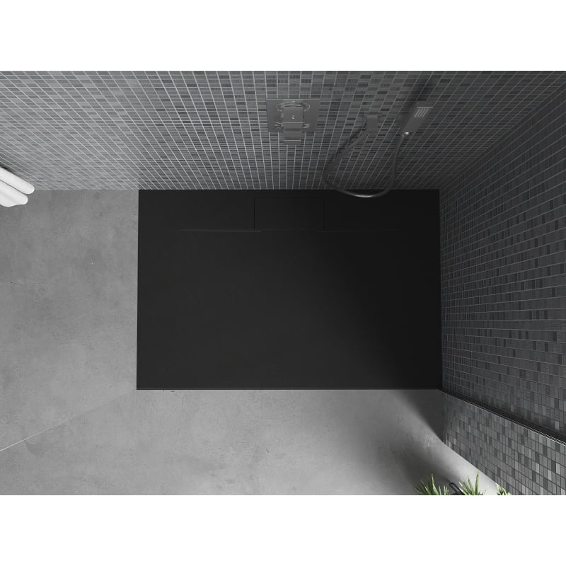 Mexen Egon receveur de douche rectangulaire SMC 120 x 80 cm, noir - 4R708012