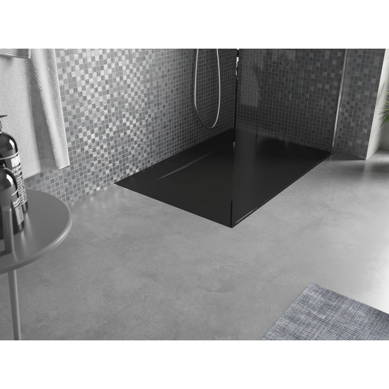 Mexen Egon receveur de douche rectangulaire SMC 140 x 80 cm, noir - 4R708014