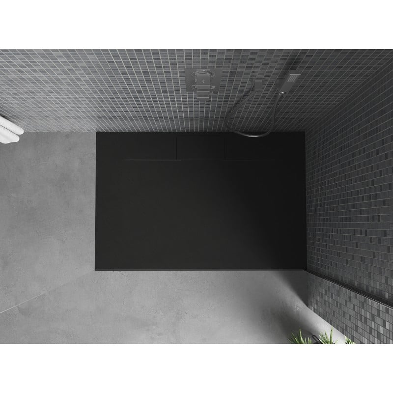 Mexen Egon receveur de douche rectangulaire SMC 140 x 80 cm, noir - 4R708014