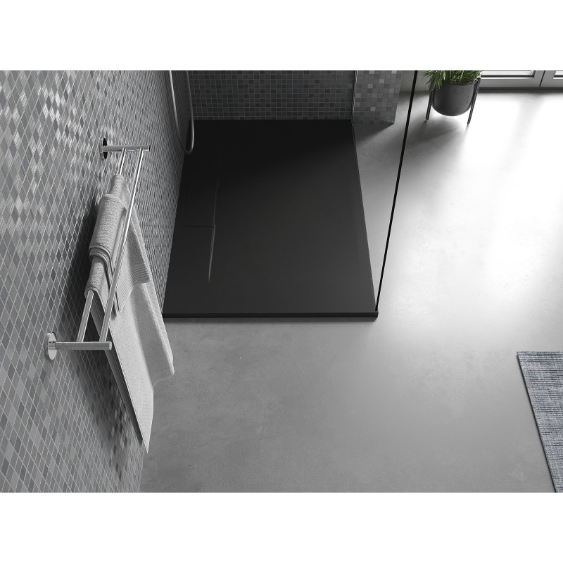 Mexen Egon receveur de douche rectangulaire SMC 140 x 80 cm, noir - 4R708014