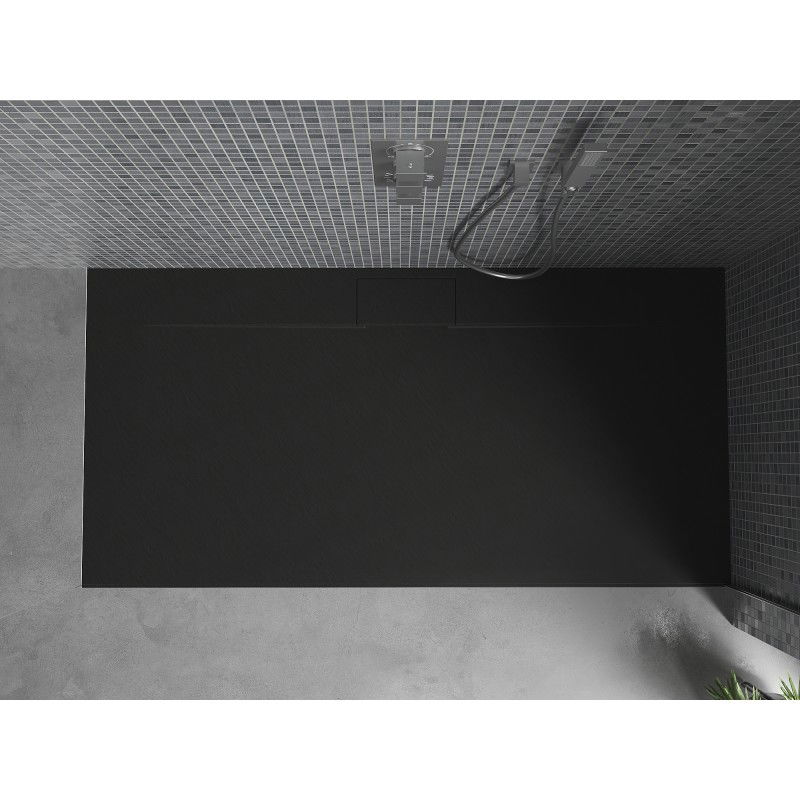 Mexen Egon receveur de douche rectangulaire SMC 180 x 80 cm, noir - 4R708018