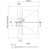 Mexen Egon bac rectangulaire SMC 140 x 90 cm, noir - 4R709014