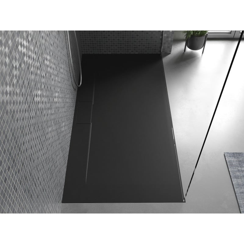 Mexen Egon receveur de douche rectangulaire SMC 200 x 90 cm, noir - 4R709020