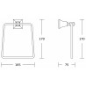 Mexen Dalia porte-serviettes doré - 7017332-50