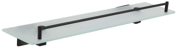 Mexen Dalia étagère murale en verre, Noir - 7017337-70