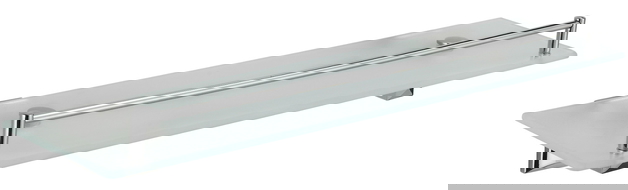 Mexen Dalia étagère suspendue en verre, chrome - 7017337-00