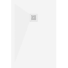 Mexen Stone+ receveur de douche en composite rectangulaire 110 x 70 cm, blanc, cache blanc - 44107011-W