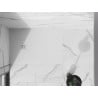 Mexen Stone+ receveur de douche en composite rectangulaire 110 x 70 cm, blanc, cache blanc - 44107011-W