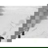Mexen Stone+ receveur de douche en composite rectangulaire 140 x 70 cm, blanc, cache blanc - 44107014-W