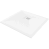 Mexen Stone+ receveur de douche en composite carré 80 x 80 cm, blanc, cache blanc - 44108080-W