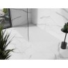 Mexen Stone+ receveur de douche composite rectangulaire 180 x 80 cm, blanc, cache blanc - 44108018-W