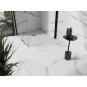 Mexen Stone+ receveur de douche carré en composite 100 x 100 cm, blanc, cache doré - 44101010-G