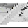 Mexen Stone+ receveur de douche en composite carré 80 x 80 cm, blanc, couvre-joint doré - 44108080-G