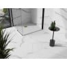 Receveur de douche composite carré Mexen Stone+ 80 x 80 cm, blanc, cache doré - 44108080-G