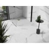 Receveur de douche composite carré Mexen Stone+ 80 x 80 cm, blanc, cache doré - 44108080-G