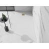 Mexen Stone+ receveur de douche carré en composite 180 x 100 cm, blanc, cache doré - 44101018-G