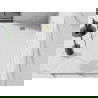 Mexen Stone+ bac composite carré 180 x 100 cm, blanc, cache en or - 44101018-G