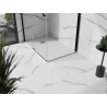 Mexen Stone+ receveur de douche en composite rectangulaire 130 x 90 cm, blanc, cache-décoratif doré - 44109013-G
