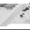 Mexen Stone+ receveur de douche en composite rectangulaire 100 x 70 cm, blanc, capuchon doré - 44107010-G