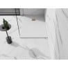 Mexen Stone+ receveur de douche rectangulaire en composite 80 x 70 cm, blanc, cache doré - 44107080-G