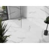Mexen Stone+ receveur de douche rectangulaire en composite 80 x 70 cm, blanc, cache doré - 44107080-G
