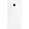 Mexen Stone+ bac en composite rectangulaire 200 x 100 cm, blanc, cache noir - 44101020-B