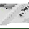 Mexen Stone+ bac en composite rectangulaire 200 x 100 cm, blanc, cache noir - 44101020-B