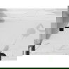 Mexen Stone+ bac en composite rectangulaire 200 x 90 cm, blanc, cache noir - 44109020-B