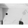 Mexen Stone+ bac de douche en composite rectangulaire 180 x 90 cm, blanc, cache noir - 44109018-B