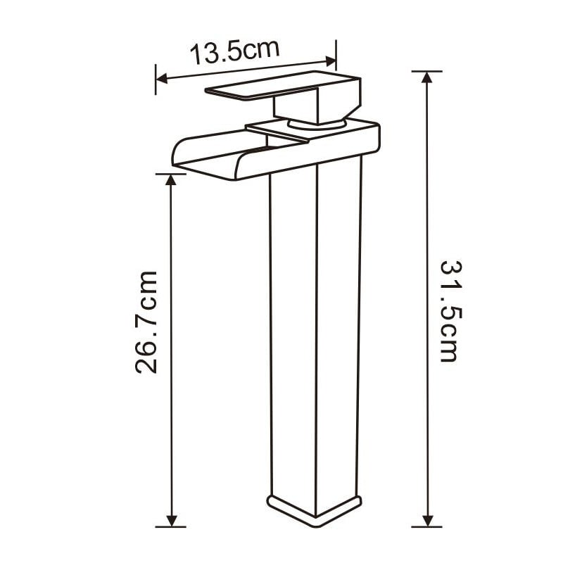 Mexen Hydra robinet de lavabo haut, doré - 744910-50
