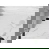 Mexen Stone+ bac en composite rectangulaire 120 x 100 cm, blanc, cache noir - 44101012-B